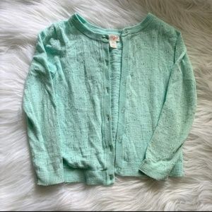 Cat & Jack Toddler MintGreen Long Sleeved Cardigan